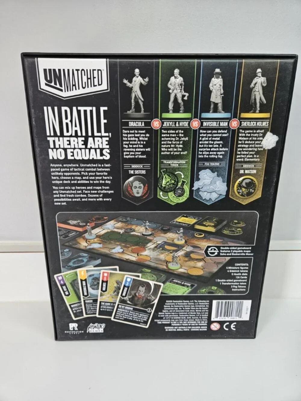 Unmatched Cobble & Fog Board Game Restoration Mondo Games 100% Complete